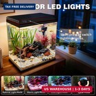 Coospider 10 Gallon Glass Fish Tank  Aquarium Starter Kit  Simple Self-cleaning