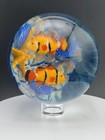     contemporary Art Glass Marble     3 60  Inch Signed Jd25 