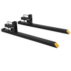 Clamp On Pallet Forks For Tractor Loader Bucket 43in 60in Heavy Duty 2500 Lbs
