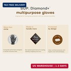 Super  Heavy Duty Nitrile Gloves 8 Mil Diamond Texture Disposable Chemical Resis