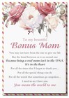 Mothers Day Card For Bonus Mom  Bonus Mom Mothers Day Card With Bonus Mom