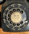 Retro Mid Century Modern 1950   s 1960   s Era Rotary Dial Black Desk Top Telephone 