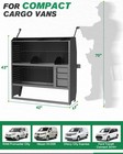 42 wx43 hx13 d Van Shelving W drawer For Ford Transit Connect ram Promaster City