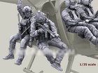 1 35 Resin Us Helicopter Crew No Plane No Guide 9 Figures Unassembled Unpainted