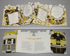 New York Central System Railroad Die-cut Vintage Children s Menu