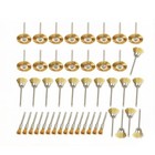 45pcs 1 8  Wire Wheel Cup Pen Brush Mix Set For Dremel Rotary Tool Die Grinder