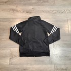 Adidas Kids Track Jacket Black White Stripe Full Zip Coat Boys Size Small S 8