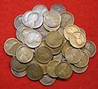 1920-1929 P Lincoln Wheat Cent Penny 50 Coin Roll Circulated Mixed Dates A1