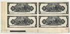 El Salvador  P95 Plate Proof Block Of 4 On Card F b Banknote