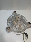 Antique Salvage Art Deco Victorian Electric Ceiling Light Fixture Three Bulb 12 