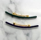 Auth Miu Miu Green   Blue Hair Clip Barrette Set - Pre Owned   Ll5000