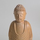 Hand Carved Wooden Buddha Statue Meditation Figurine 6 