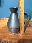 Vintage Norsk Pewter Pitcher     8  Tall     Made In Norway