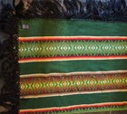 Vintage Green With Design Beaver Pendleton Shawl 67  X 67 
