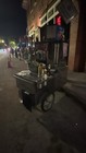 Hot Dog Cart Stainless Steel Mobile Vending Cart W  Canopy Storage Wheels