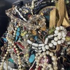 One Pound Lot Random Tangled Jewelry Scraps Junk Craft Beads Repurpose Necklaces