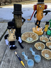 Vintage Planters Mr  Peanut Cast Iron Plastic Coin Banks Bowls Pen Belt Souvenir