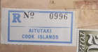 Envelope Aitutaki Cook Islands With Postmark     Postage Due   3 30 Stamps   1982