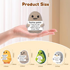Mini Positive Potato Gifts  4pcs Cute Crochet Animals Penguins Woll Doll With   