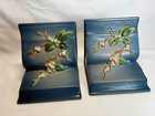Vintage Roseville Pottery Snowberry Bookend Pair 18e