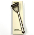 New Nib Original Leaf Shave Triple Blade Pivoting Safety Razor Silver