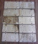 Lot Of 10  Louisiana Sportsman s Paradise License Plates Tags