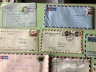 Airmail Flight Cover Mixed World 9 Items Ref A1459