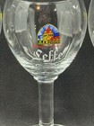 Set Of 4 Leffe Belgian Beer Chalice Glasses