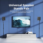Adjustable Universal Speaker Stands Pair 28-38 Inch Bookshelf Surround