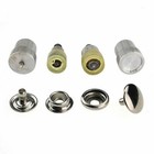 Press Stud Setting Tool Die Set 4 Part Green Hand Machine-10 12 5 15 17 20mm
