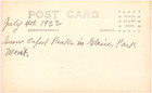 Snow Capped Peaks In Glacier Park Montana Mt Scenic View 1922 Rppc Postcard