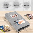 Photo Album 4x6 300 Pockets For Wedding Gifts  Linen Hardcover Memory Book Wi   