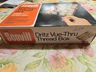 Vintage Nos Dritz Scovill Vue-thru Thread Box Acrylic No 786-made In Usa see Pho