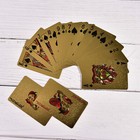 1 Decks Waterproof Plastic Playing Cards Collection Gold Diamond Poker Game Card