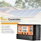  100a Mppt Solar Panel Regulator Charge Controller Auto Focus Tracking 12 24v Us