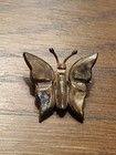 Vintage Mexican Sterling Silver Abalone Butterfly Brooch Pin - Taxco 925