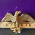 Gold Metal Eagle  Finials  Antique Style Decorative Mounts X2