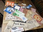 Lot Of 25 Vintage Antique Paper Ephemera Advertising Bags  Boxes  Sale Ads  Etc