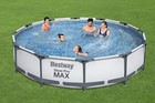 Piscina 12x30 Con Bomba Grande Para Ni  os Adultos Alberca De Patio Plastico Duro