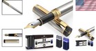 Stylish Fountain Pen With Medium Nib   Gift Pouch - Perfect For Professionals