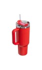 Stanley 40 Oz Stainless Steel H2 0 Flowstate Quencher Tumbler Target Red