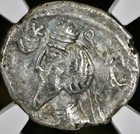 Ancient Silver Parthian Kingdom 2bc-5ad Ngc Graded Drachm Phraataces Greek Coin