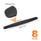 8pcs Bumper Guard Strip Anti-collision Bumper Protector Trim For Cars Suv  Black