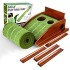  9 265 Ft Golf Putting Mat Pro For Indoor   Outdoor Practice Use With Wood 