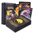 New Foil Black Pack 55 Cards Tcg Gx Vmax Gx Card Charizard Rare Pokemon Card