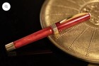 Free Bonus Gift Included - Visconti Red Opera Gold Fountain Pen Fine Nib