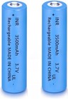 2 Pack 3 7 Volt 18650 Rechargeable Battery High Capacity 3500mah Genuine18650 Bu
