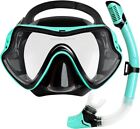 Snorkel Set  Anti-fog Diving Mask  Comfortable Adult Scuba Mask  Snorkeling Gear