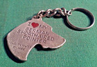 Rawcliffe Pewter I Love My German Pointer Dog Keychain Signed P  Davis 1982