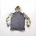 Adidas Boys Xl 18 20 Sweatshirt Hoodie Pullover Pockets Blue Green Camo 